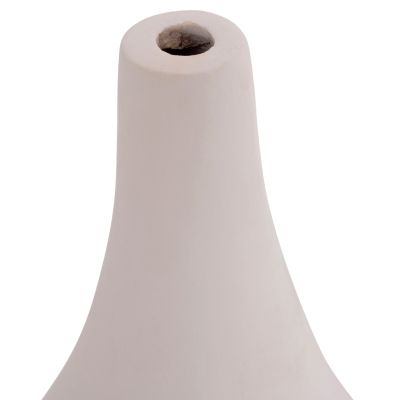 TABLE DECORATIVE VASE DENI HM4663.02S FIBER CEMENT IN WHITE--Φ15x27Hcm.