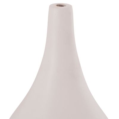 TABLE DECORATIVE VASE DENI HM4663.02S FIBER CEMENT IN WHITE--Φ15x27Hcm.