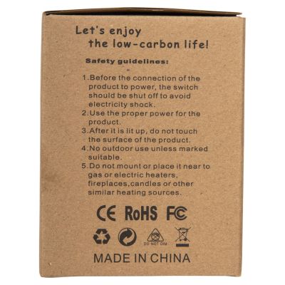 КРУШКА ΗΜ4049.01 GLOBO LED С ЖИШКА 12W E27 3000K CLEAR