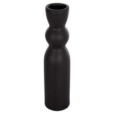 CERAMIC TABLE DECOR SCEPTER HM4614.02 MATTE BLACK Φ8.5x35Hcm.