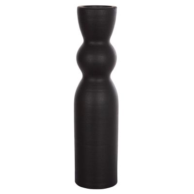 CERAMIC TABLE DECOR SCEPTER HM4614.02 MATTE BLACK Φ8.5x35Hcm.