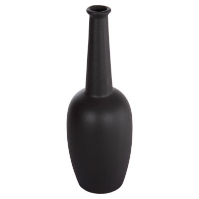 CERAMIC TABLE DECOR ELENDIL HM4592.02 BLACK MATTE Φ10x30Hcm.