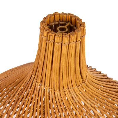 CEILING PENDANT LAMP HM7881 RATTAN IN NATURAL COLOR Φ41x137Hcm.