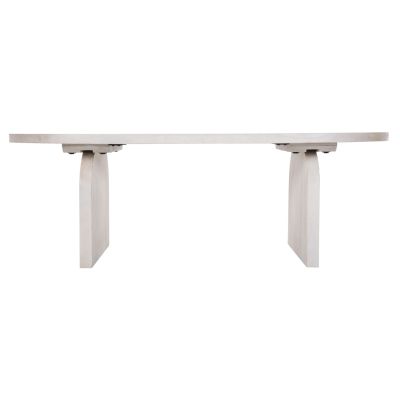 ХОЛНА МАСА ОВАЛНА HONKY HM9691 МАНГОВО ДЪРВО МАСИВ В БЯЛО 120x60x40Hcm.