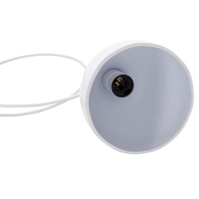 CEILING PENDANT LAMP HM4138 3-LIGHT WHITE METAL Φ33x33-115Hcm.