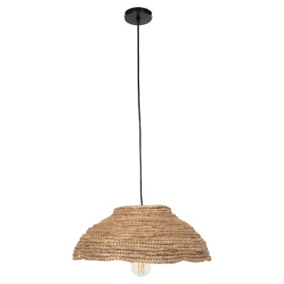 CEILING PENDANT MANILA HEMP FIBERS IN NATURAL COLOR Φ41x14-120Hcm. HM7784