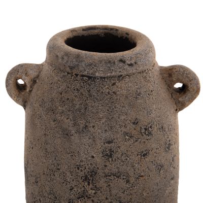 DECOR VASES 3PCS HM7710.11 ANTIQUE GREY TERRACOTTA