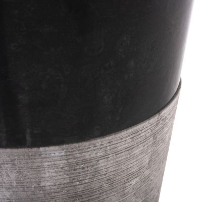 КОНУСНА МИВКА ОТ МРАМОР В ЧЕРНО И СИВО Φ40x90Hcm.HM7808.01