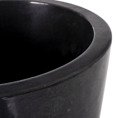 КОНУСНА МИВКА ОТ МРАМОР В ЧЕРНО И СИВО Φ40x90Hcm.HM7808.01