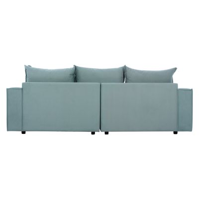 Corner Sofa “MONZA”, interchangeable, 3 pcs, pistachio green, stain-resistant, water-repellent