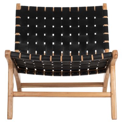 СТОЛ FELIPE TOON ДЪРВО С ЧЕРЕН PU 68X79X69Hcm.HM9326.02