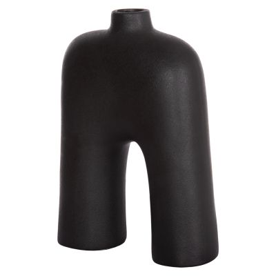 CERAMIC TABLE DECOR SERIES ISIL HM4599.02 BLACK MATTE 22x8x29Hcm.