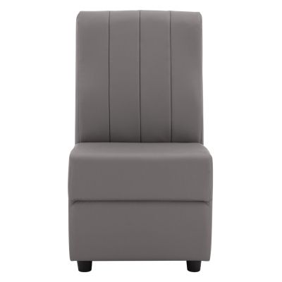 Armchair Landon HM3162.10, Grey PU, 51x66x93 cm.