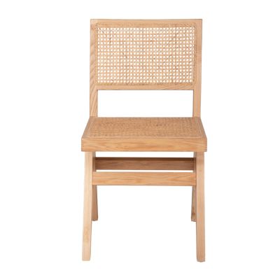 СТОЛ FREDRIK HM9873 ЯСЕНОВО ДЪРВО И ЕСТЕСТВЕН РАТАН В ЕСТЕСТВЕН ЦВЯТ 45x55,5x83Hcm.