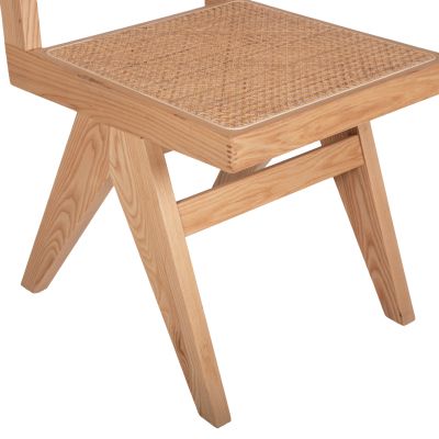 СТОЛ FREDRIK HM9873 ЯСЕНОВО ДЪРВО И ЕСТЕСТВЕН РАТАН В ЕСТЕСТВЕН ЦВЯТ 45x55,5x83Hcm.