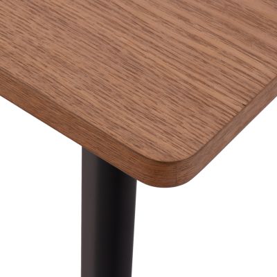 DINING TABLE VALEN HM9301.01 MDF TOP OAK WOOD VENEER RUSTIC STYLE 40MM THICK 160x90x75Hcm.