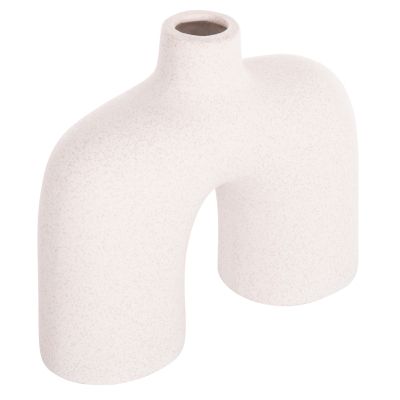 CERAMIC TABLE DECOR ISIL HM4600.01 OFF WHITE WITH CRYSTALLISATION 27x9.5x22.5Hcm.