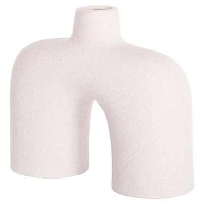 CERAMIC TABLE DECOR ISIL HM4600.01 OFF WHITE WITH CRYSTALLISATION 27x9.5x22.5Hcm.