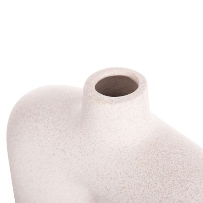 CERAMIC TABLE DECOR ISIL HM4600.01 OFF WHITE WITH CRYSTALLISATION 27x9.5x22.5Hcm.