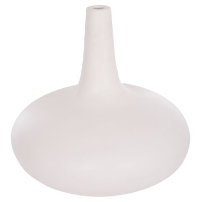 TABLE DECORATIVE VASE DENI HM4663.02M FIBER CEMENT IN WHITE--Φ30x29.5Hcm