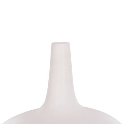 TABLE DECORATIVE VASE DENI HM4663.02M FIBER CEMENT IN WHITE--Φ30x29.5Hcm