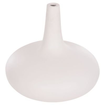 TABLE DECORATIVE VASE DENI HM4663.02M FIBER CEMENT IN WHITE--Φ30x29.5Hcm