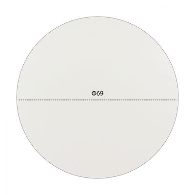 ΕΠΙΦΑΝΕΙΑ ΤΡΑΠΕΖΙΟΥ HPL HM5842.02 ΛΕΥΚΗ Φ69 ек. ΠΑΧΟΥΣ 12 мм.