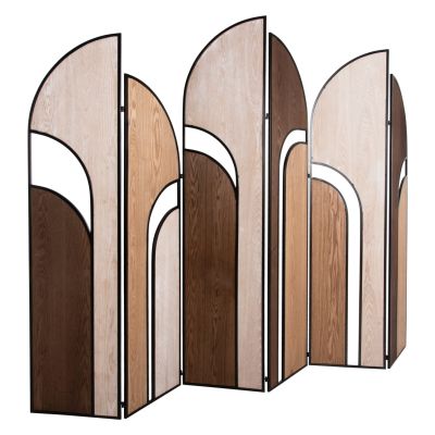 РАЗДЕЛИТЕЛ С 6 КРИСТА CRYPT HM4221 MDF В 4 ЦВЯТА-ЧЕРНА МЕТАЛНА КОНСТРУКЦИЯ 241x1,5x180Hcm.