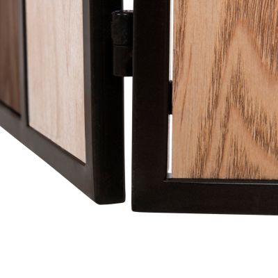 РАЗДЕЛИТЕЛ С 6 КРИСТА CRYPT HM4221 MDF В 4 ЦВЯТА-ЧЕРНА МЕТАЛНА КОНСТРУКЦИЯ 241x1,5x180Hcm.