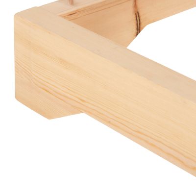 ПЛАЖЕН ШЕЗЛОНГ НИСЪК IKARIA HM6115.01 БОРОВО ДЪРВО В НАТУРАЛ 80x208x32-100Hcm.