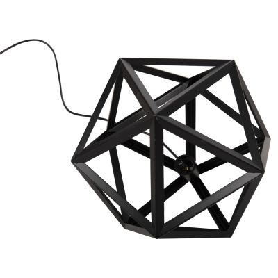 CEILING PENDANT LAMP HM4073 BLACK METAL 30x30x35H cm.