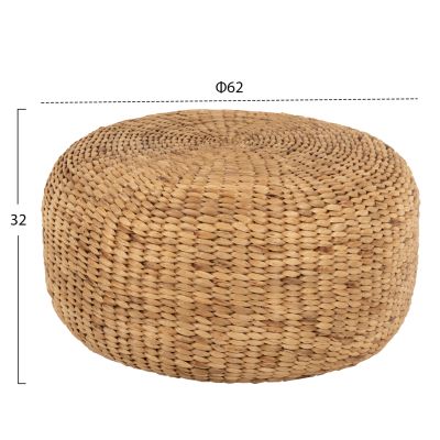 ПУФ ARONI - ЕСТЕСТВЕН ЦВЯТ Φ62x32Hcm.