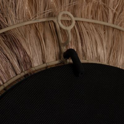 MIRROR ROUND ABACA FIBER FRAME IN NATURAL COLOR 60x4,5x60Hcm.HM7731