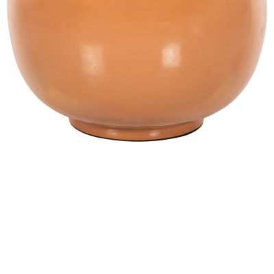 TABLE VASE LINGON HM4233.09 METAL IN SALMON-GOLD Φ21x37,5Hcm.