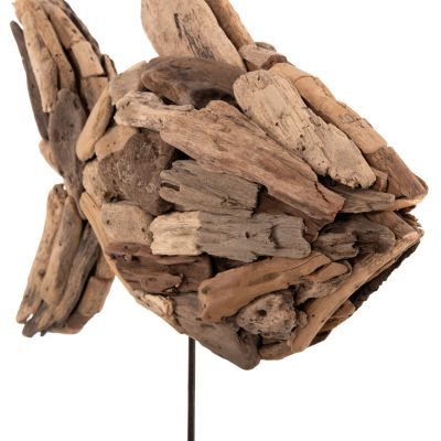 TABLE DECORATION FISH HM4271 DRIFTWOOD IN NATURAL 40x12x40Hcm.