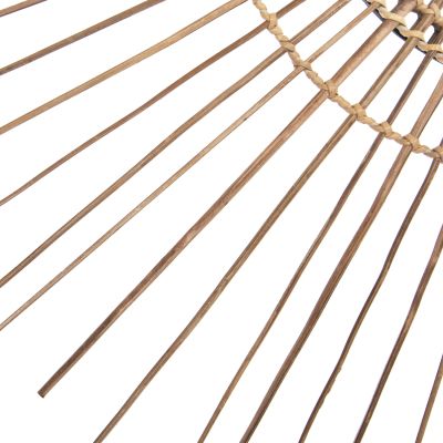 MIRROR ROUND WITH COCONUT STICKS FRAME NATURAL COLOR Φ85cm.HM7733