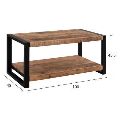 Coffee Table HM8486.11 from solid mango wood 100X45X45