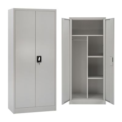 CLOSET 2-LEAF METAL HRONDA HM5749.21 WITH DIVIDER & KEYLOCK 70x40x170Hcm.