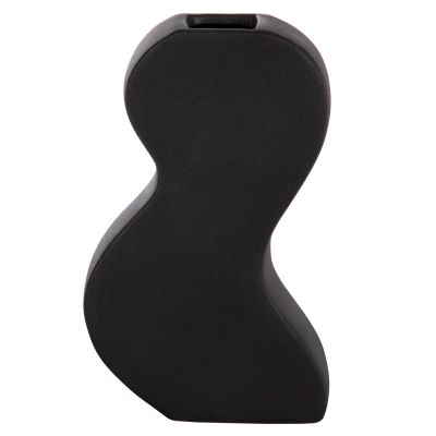 CERAMIC TABLE DECOR SERIES "SEBOR" HM4590.02 BLACK MATTE 13x6x22Hcm.