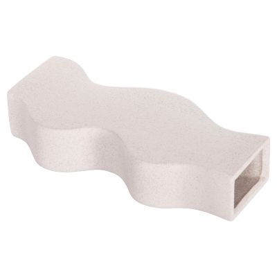 CERAMIC TABLE DECOR SERIES "SEBOR" HM4589.01 OFF WHITE WITH CRYSTALLISATION 14x6.5x30Hcm.