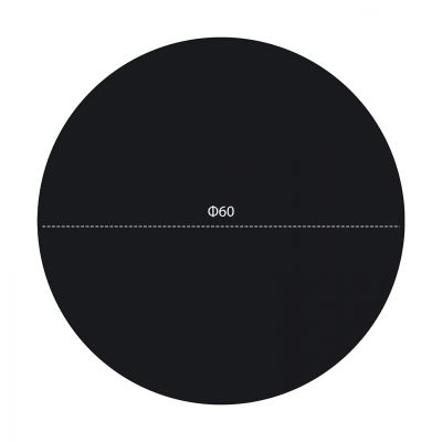 ΕΠΙΦΑΝΕΙΑ ΤΡΑΠΕΖΙΟΥ HPL HM5841.01 ΜΑΥΡΗ Φ60 ек. ΠΑΧΟΥΣ 12 мм.