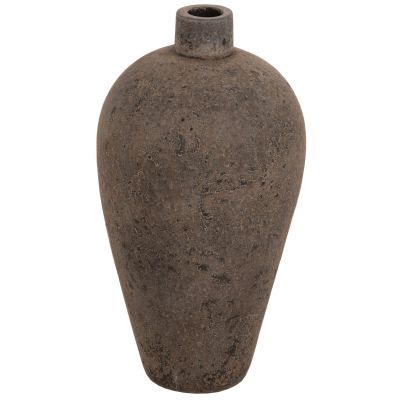 ДЕКОРАТИВНА ПОДОВА ВАЗА ZATI HM7929 ТЕРАКОТА В СИВ ЦВЯТ Φ32x60Hcm.