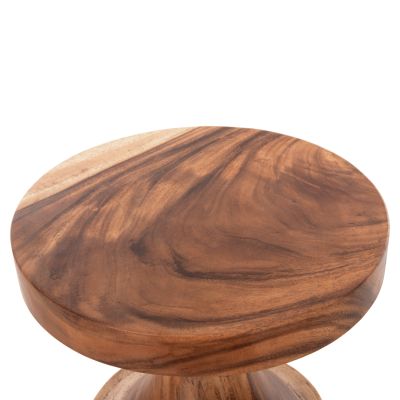 ПОМОЩНА МАСА BERMAN HM9902 МАСИВНО ДЪРВО СУАР В НАТУРАЛ Φ35x51Hcm.