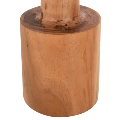 ПОМОЩНА МАСА BERMAL HM9889 МАСИВНО ДЪРВО СУАР В НАТУРАЛ Φ30x46Hcm.