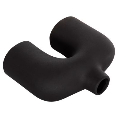 CERAMIC TABLE DECOR ISIL HM4600.02 MATTE BLACK 27x9,5x22,5Η cm.