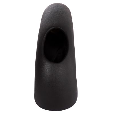 CERAMIC TABLE DECOR ELLIPTO HM4645.02 BLACK MATTE 23x8x16Hcm.