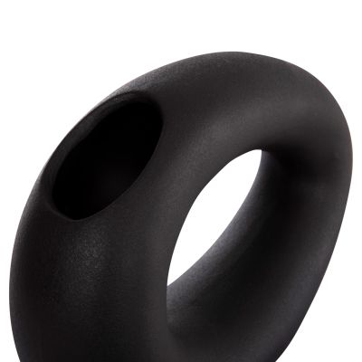 CERAMIC TABLE DECOR ELLIPTO HM4645.02 BLACK MATTE 23x8x16Hcm.