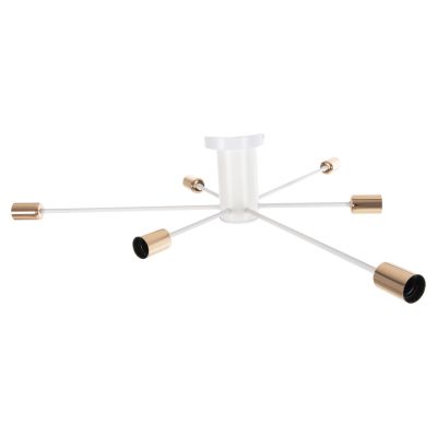 CEILING PENDANT 6-LIGHT HM4123 WHITE METAL 77x77x18Hcm.