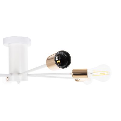 CEILING PENDANT 6-LIGHT HM4123 WHITE METAL 77x77x18Hcm.