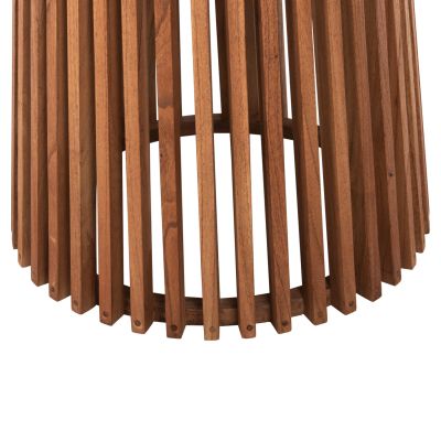 ТРАПЕЗНА МАСА КРЪГЛА FRANTZ HM9388.11 МАСИВНО МИНДИ ДЪРВО В НАТУРАЛ Φ120X76,5Hcm.